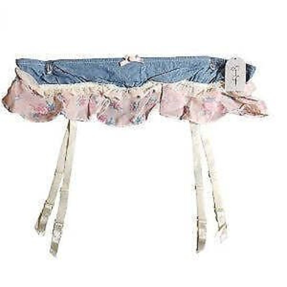 Jessica Simpson Denim Garter Belt - L/XL